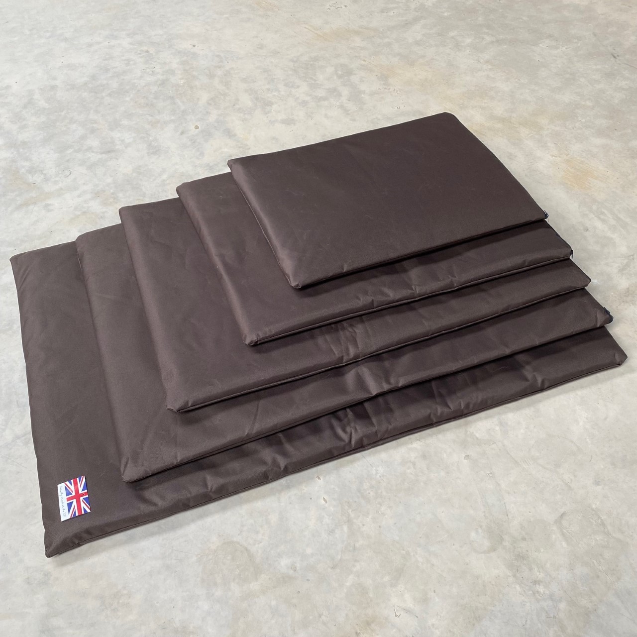 Brown Dog Bed For Cage & Crates Waterproof Hygienic Bedding Mat